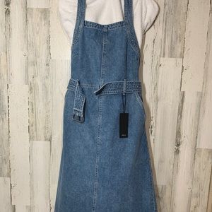 DL1961 Roxanne Belted Denim Jumper NWT